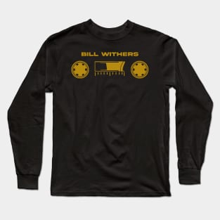 60s cassette with text Bill Withers Long Sleeve T-Shirt